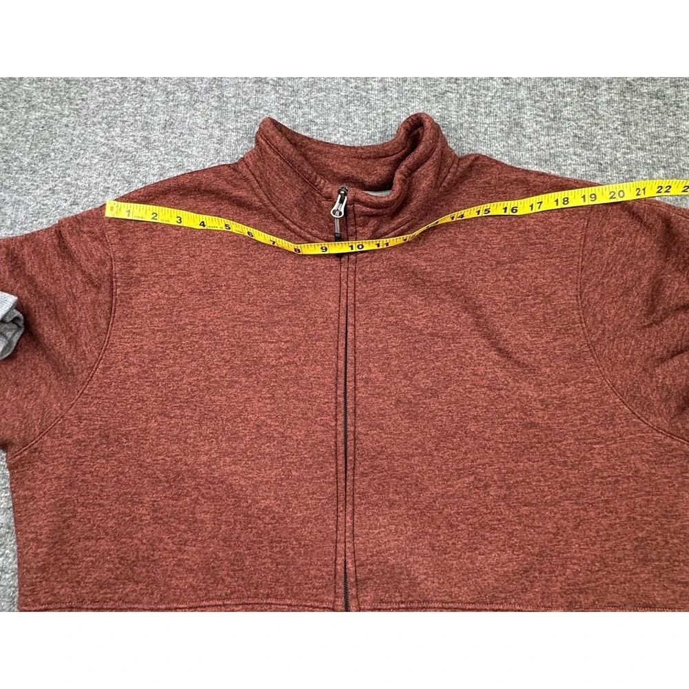 The‎ North Face Jacket Mens Sz XL Red Gray Fleece Full Zip Hiking Y2K Gorpcore